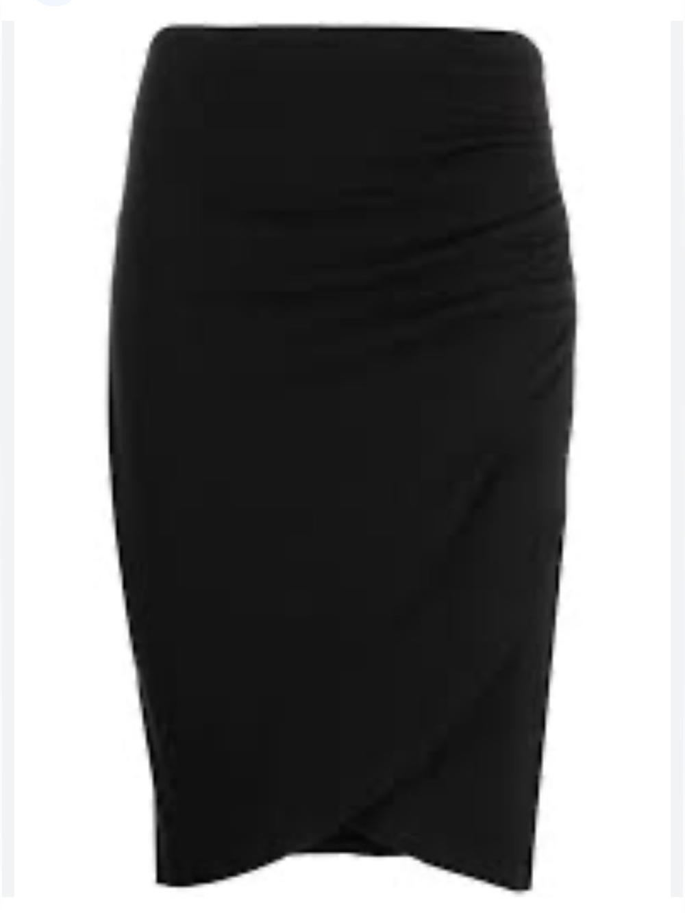 James Perse Black Ruched Pencil Skirt 1(S)